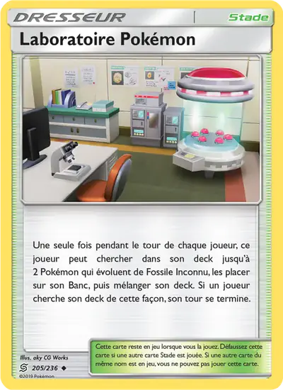 Image de la carte Pokemon Laboratoire Pokémon 205/236