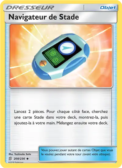 Image de la carte Pokemon Navigateur de Stade 208/236