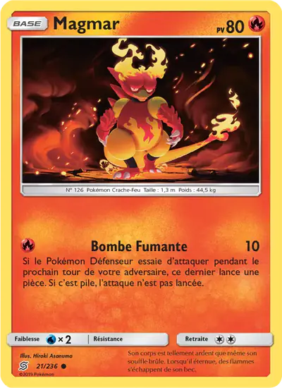 Image de la carte Pokemon Magmar 21/236