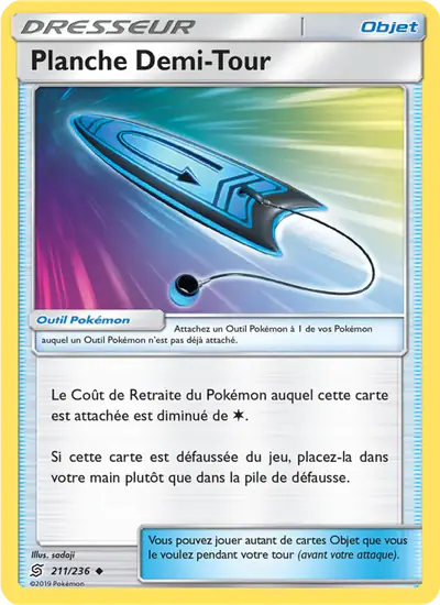 Image de la carte Pokemon Planche Demi-Tour 211/236