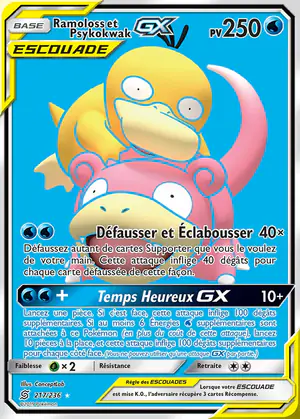 Ramoloss et Psykokwak GX 217/236