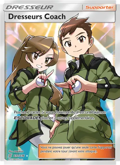 Image de la carte Pokemon Dresseurs Coach 233/236