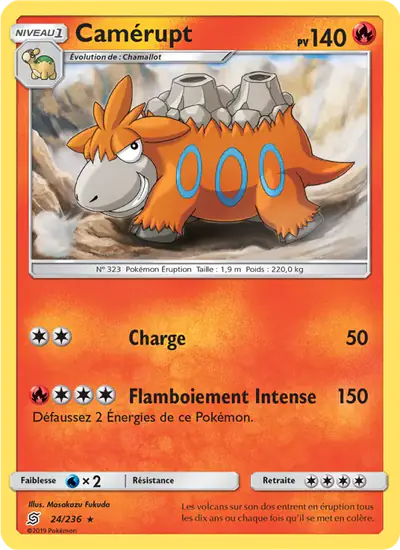 Image de la carte Pokemon Camérupt 24/236