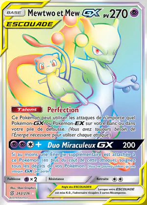 Mewtwo et Mew GX 242/236