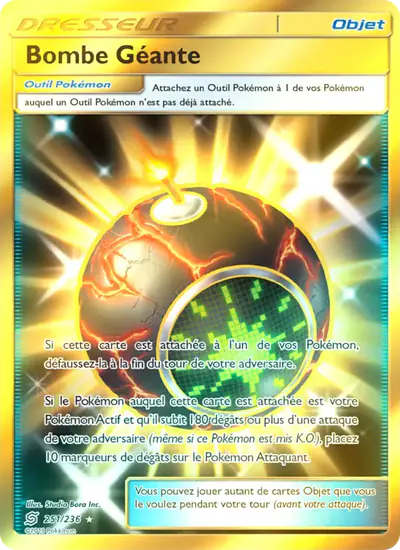 Image de la carte Pokemon Bombe Géante 251/236
