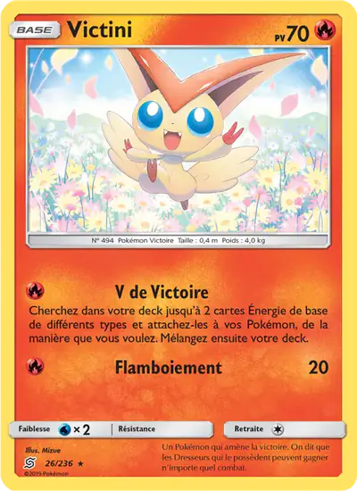 Image de la carte Pokemon Victini 26/236