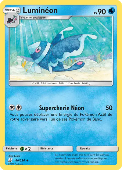 Image de la carte Pokemon Luminéon 40/236