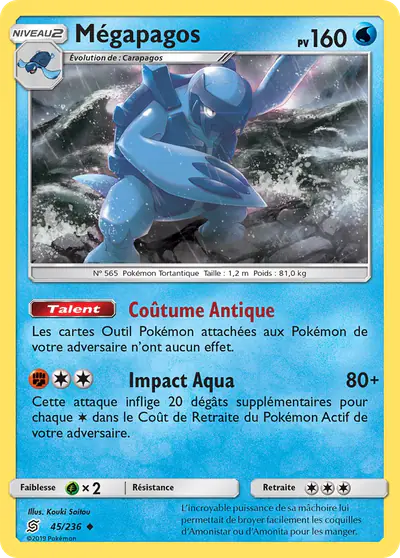 Image de la carte Pokemon Mégapagos 45/236