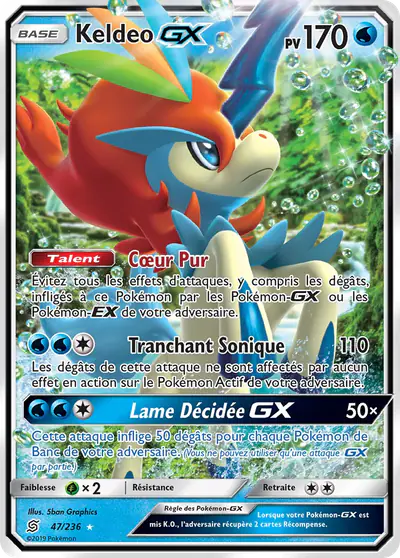 Image de la carte Pokemon Keldeo GX 47/236