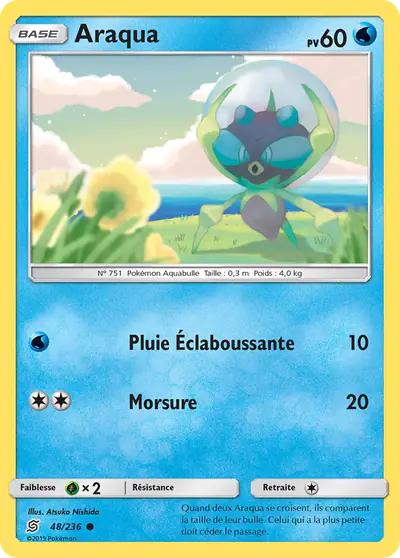 Image de la carte Pokemon Araqua 48/236