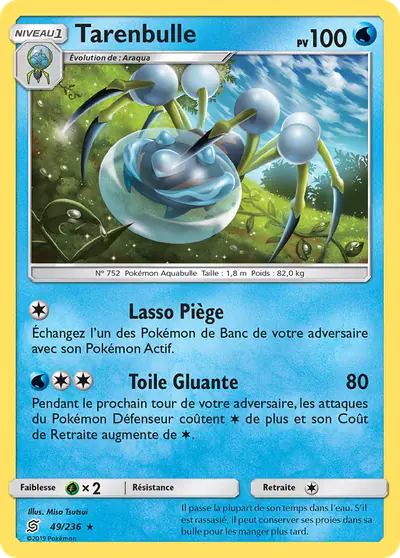 Image de la carte Pokemon Tarenbulle 49/236