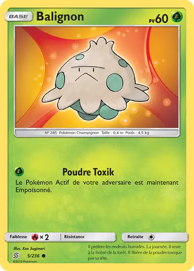 Image de la carte Pokemon Balignon 5/236