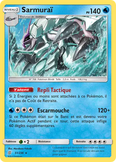 Image de la carte Pokemon Sarmuraï 51/236