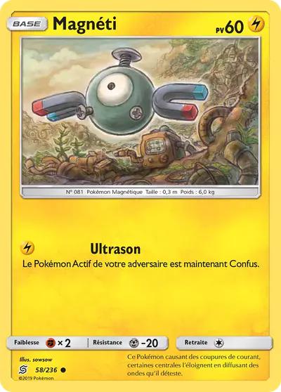 Image de la carte Pokemon Magnéti 58/236