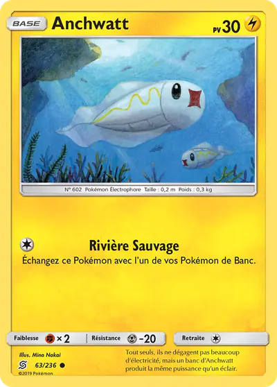 Image de la carte Pokemon Anchwatt 63/236