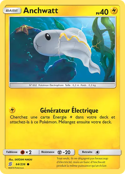 Image de la carte Pokemon Anchwatt 64/236
