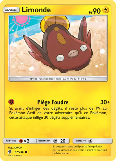 Image de la carte Pokemon Limonde 67/236