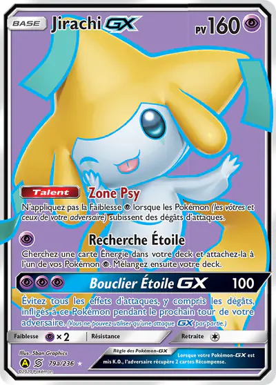Image de la carte Pokemon Jirachi GX 79a/236