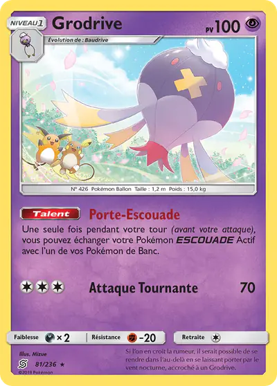 Image de la carte Pokemon Grodrive 81/236