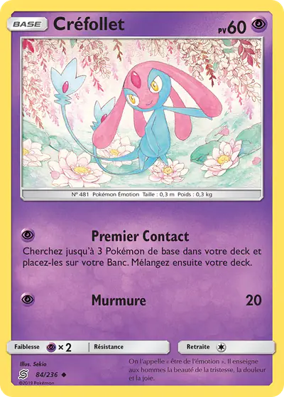 Image de la carte Pokemon Créfollet 84/236