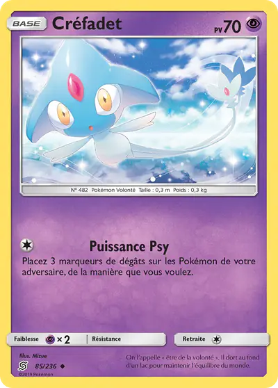 Image de la carte Pokemon Créfadet 85/236