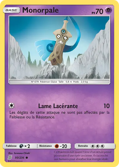 Image de la carte Pokemon Monorpale 93/236