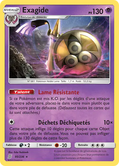 Image de la carte Pokemon Exagide 95/236