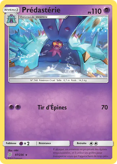 Image de la carte Pokemon Prédastérie 97/236
