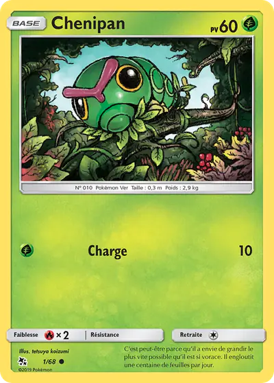 Image de la carte Pokemon Chenipan 1/68