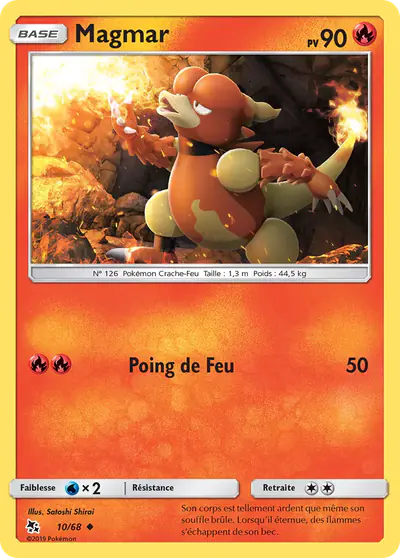 Image de la carte Pokemon Magmar 10/68