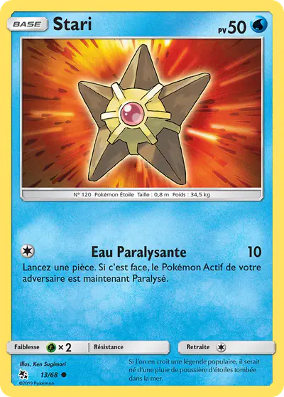 Image de la carte Pokemon Stari 13/68