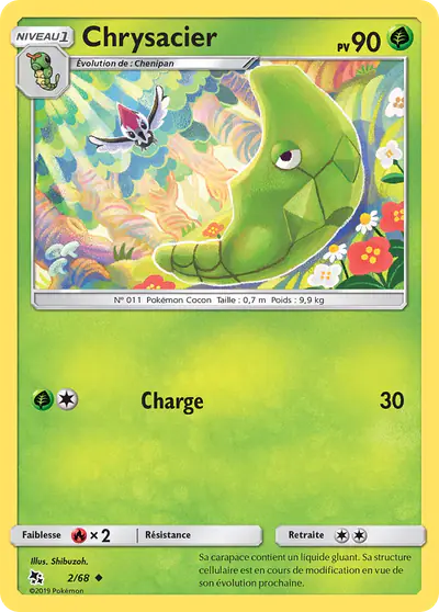 Image de la carte Pokemon Chrysacier 2/68
