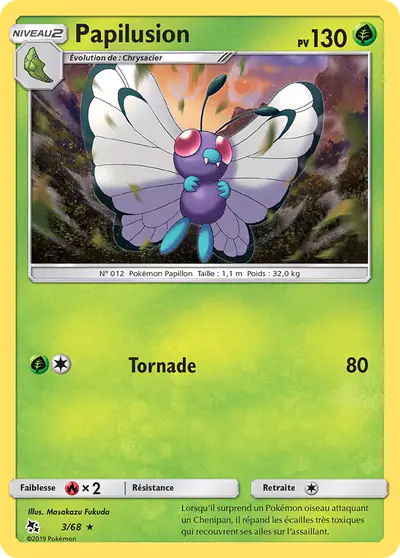 Image de la carte Pokemon Papilusion 3/68