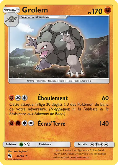 Image de la carte Pokemon Grolem 35/68