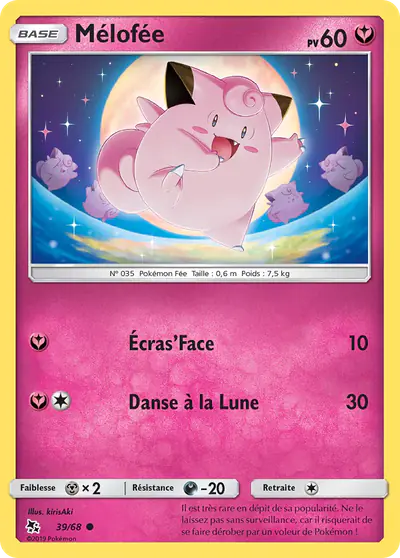 Image de la carte Pokemon Mélofée 39/68