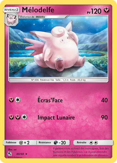 Image de la carte Pokemon Mélodelfe 40/68
