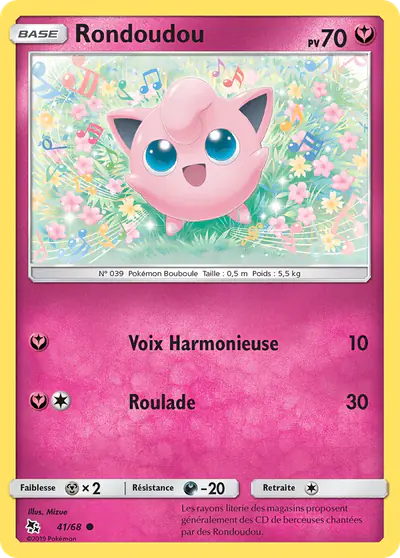 Image de la carte Pokemon Rondoudou 41/68