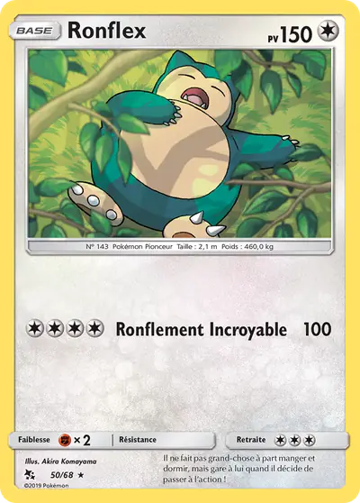 Image de la carte Pokemon Ronflex 50/68