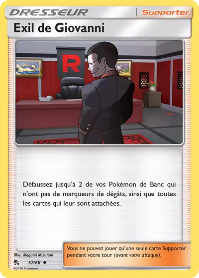 Image de la carte Pokemon Exil de Giovanni 57/68