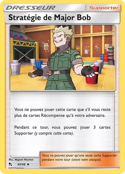 Image de la carte Pokemon Stratégie de Major Bob 60/68