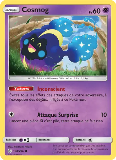 Image de la carte Pokemon Cosmog 100/236