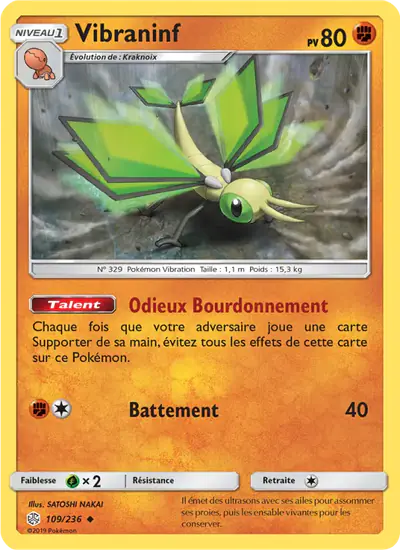 Image de la carte Pokemon Vibraninf 109/236