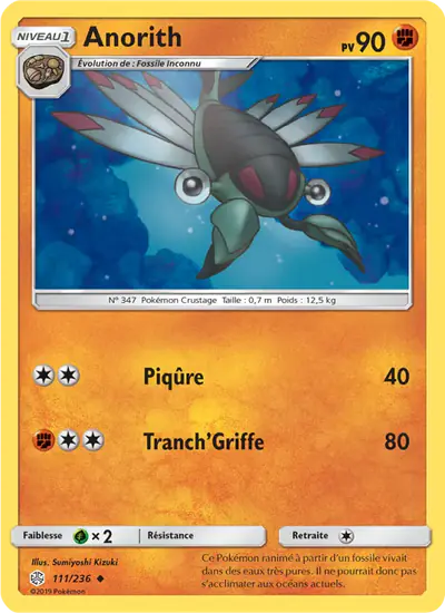 Image de la carte Pokemon Anorith 111/236
