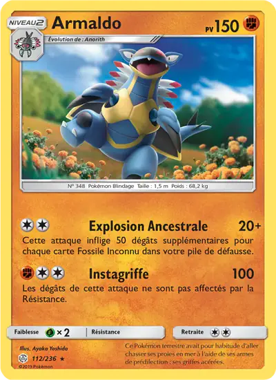 Image de la carte Pokemon Armaldo 112/236
