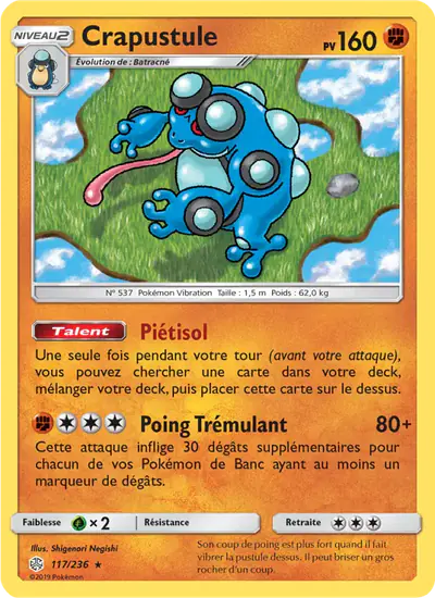 Image de la carte Pokemon Crapustule 117/236