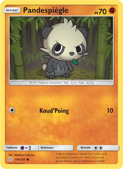 Image de la carte Pokemon Pandespiègle 119/236