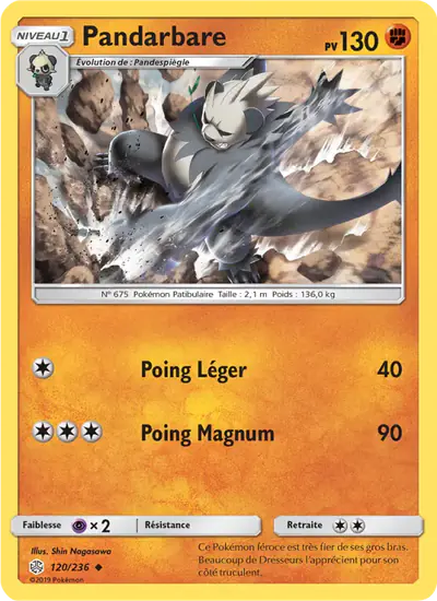 Image de la carte Pokemon Pandarbare 120/236