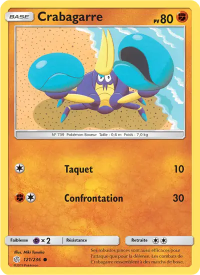 Image de la carte Pokemon Crabagarre 121/236