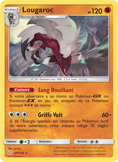 Image de la carte Pokemon Lougaroc 124/236