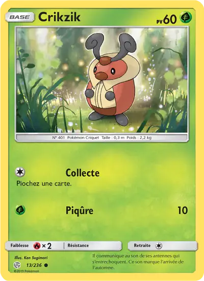 Image de la carte Pokemon Crikzik 13/236